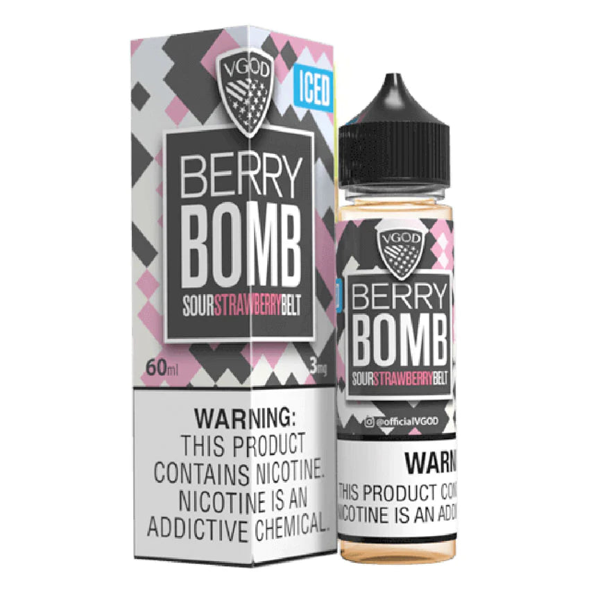 Vgod Berry Bomb Ice Sour Strawberry 12MG 60ML